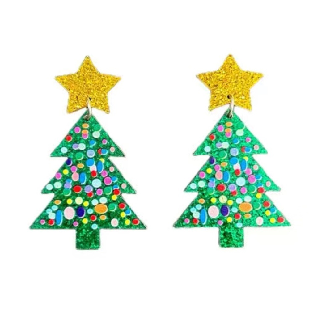 Christmas Tree Earrings 🎄